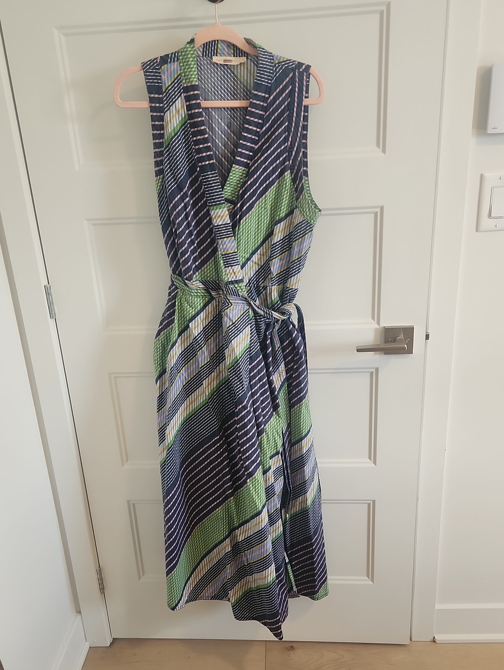 Tory Burch Stripped Wrap Dress
